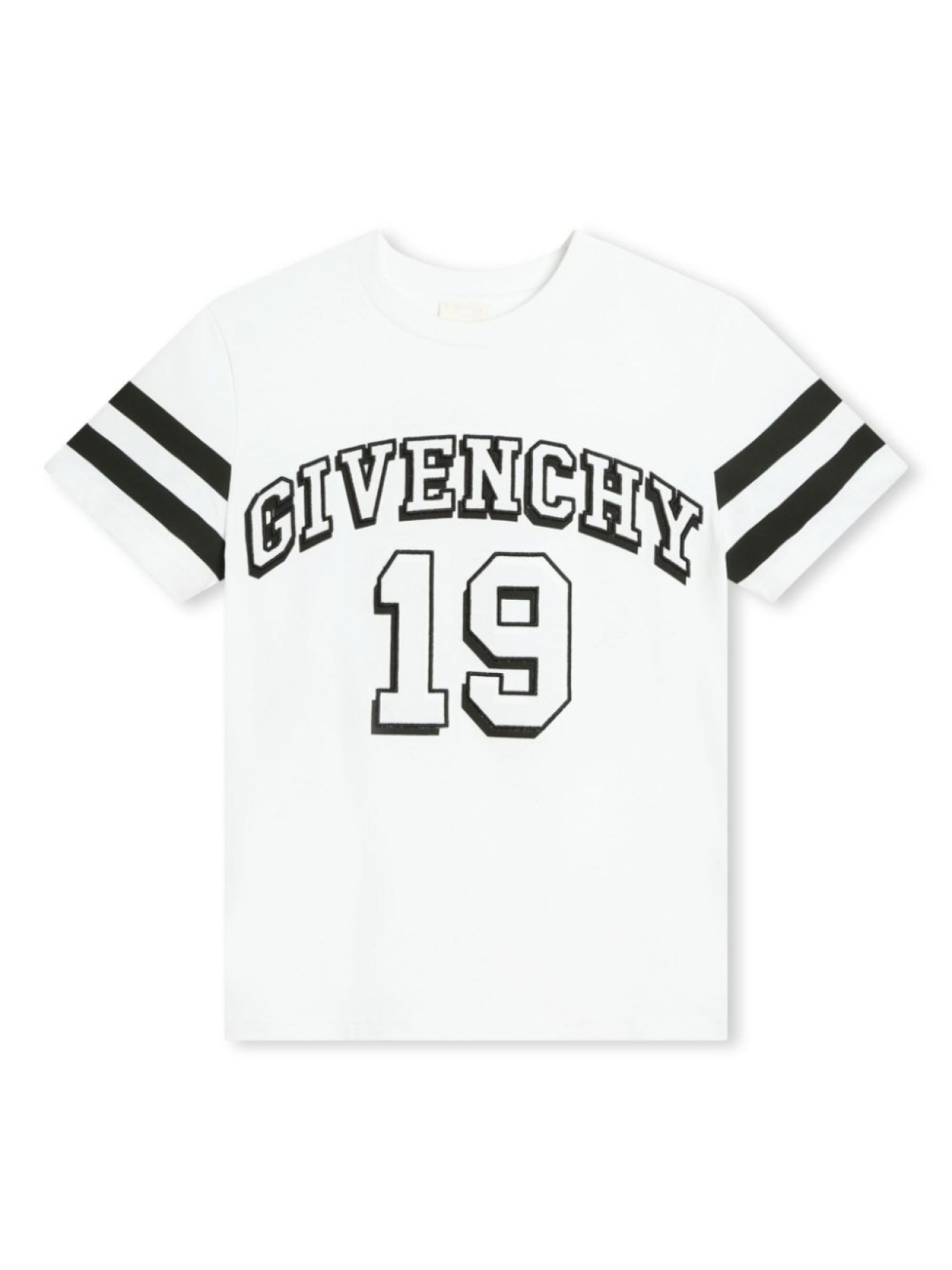 

Givenchy Kids футболка из органического хлопка с вышитым логотипом, белый