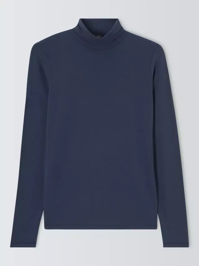 

Топ Weekend MaxMara Jersey Mock Neck, темно-синий