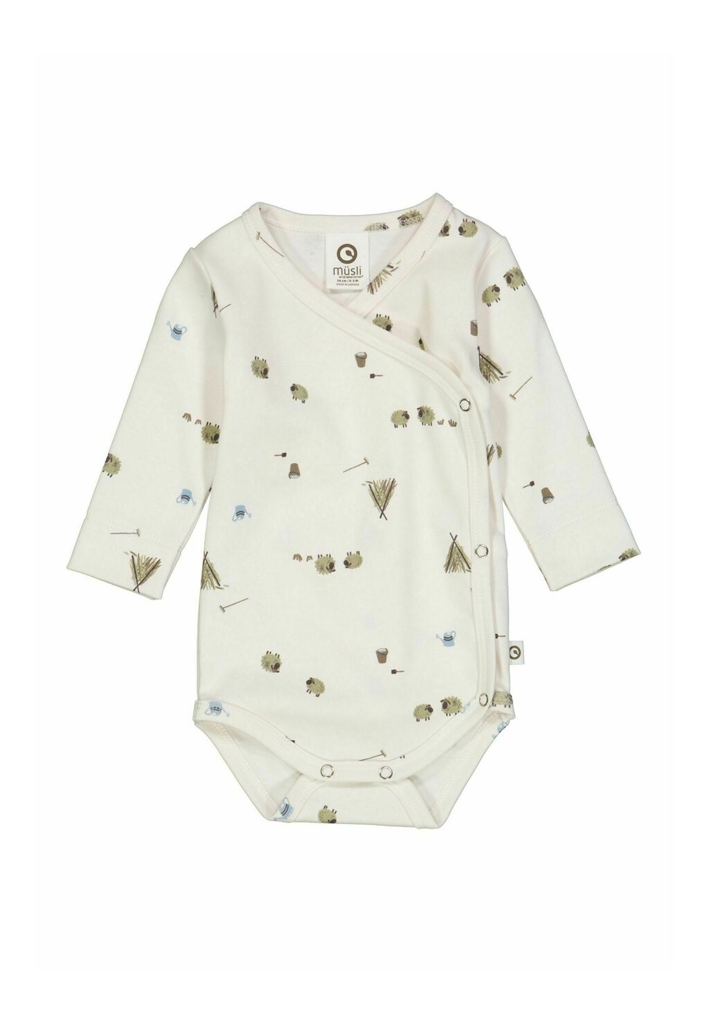 

Боди WICKEL Müsli by GREEN COTTON, цвет balsam cream desert green balsam blue