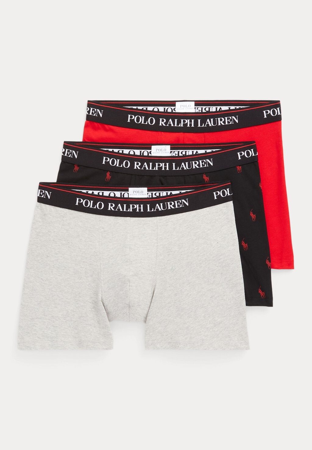 

Брюки НАБОР 3 шт. Polo Ralph Lauren, Андовер Хизер/черный/красный