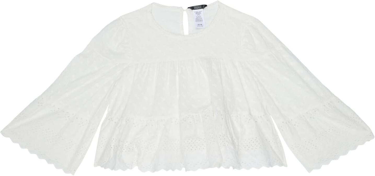 

Топ TRUCE Eyelet Babydoll Top, белый