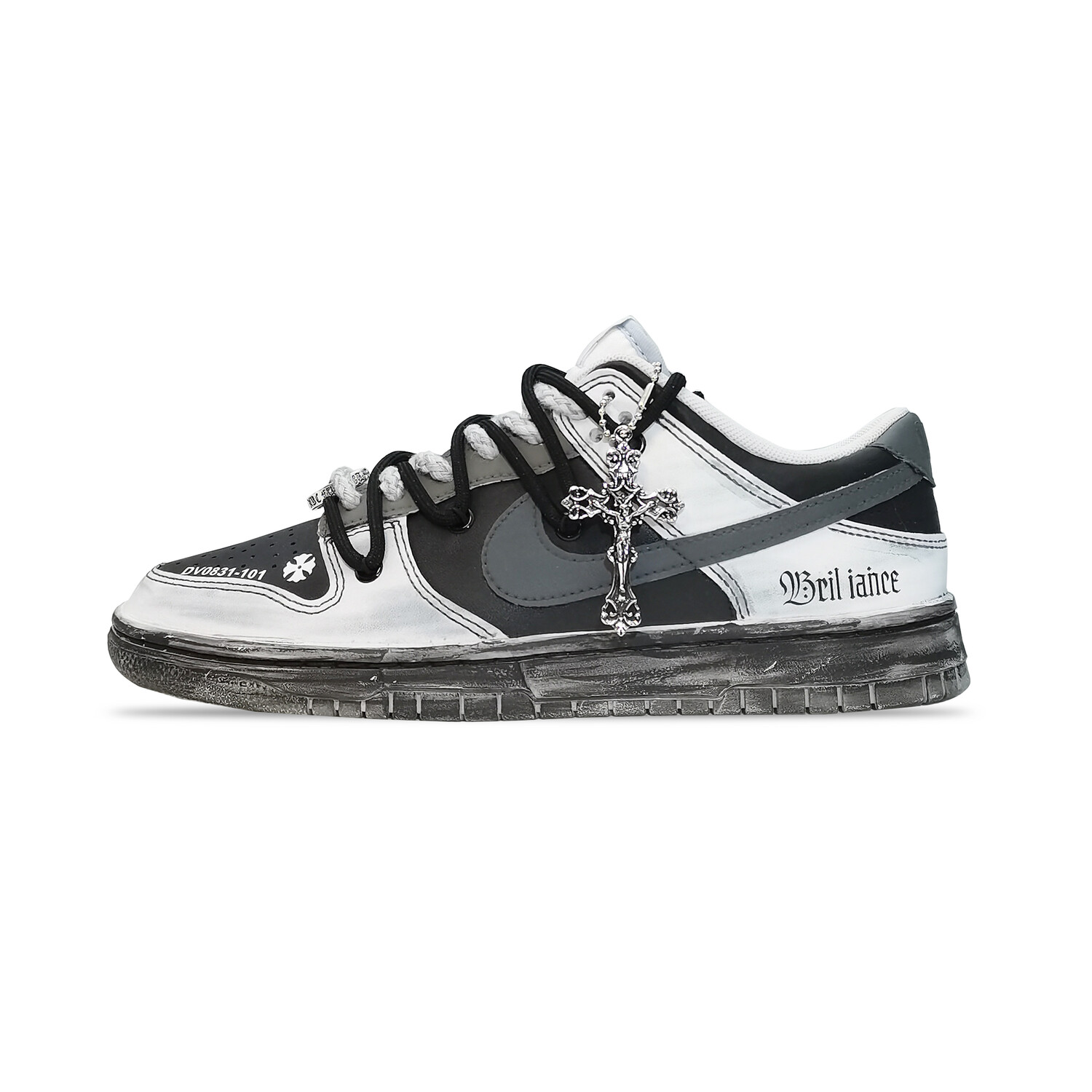 

Мужские кроссовки для скейтбординга Nike Dunk, Черный, Серый