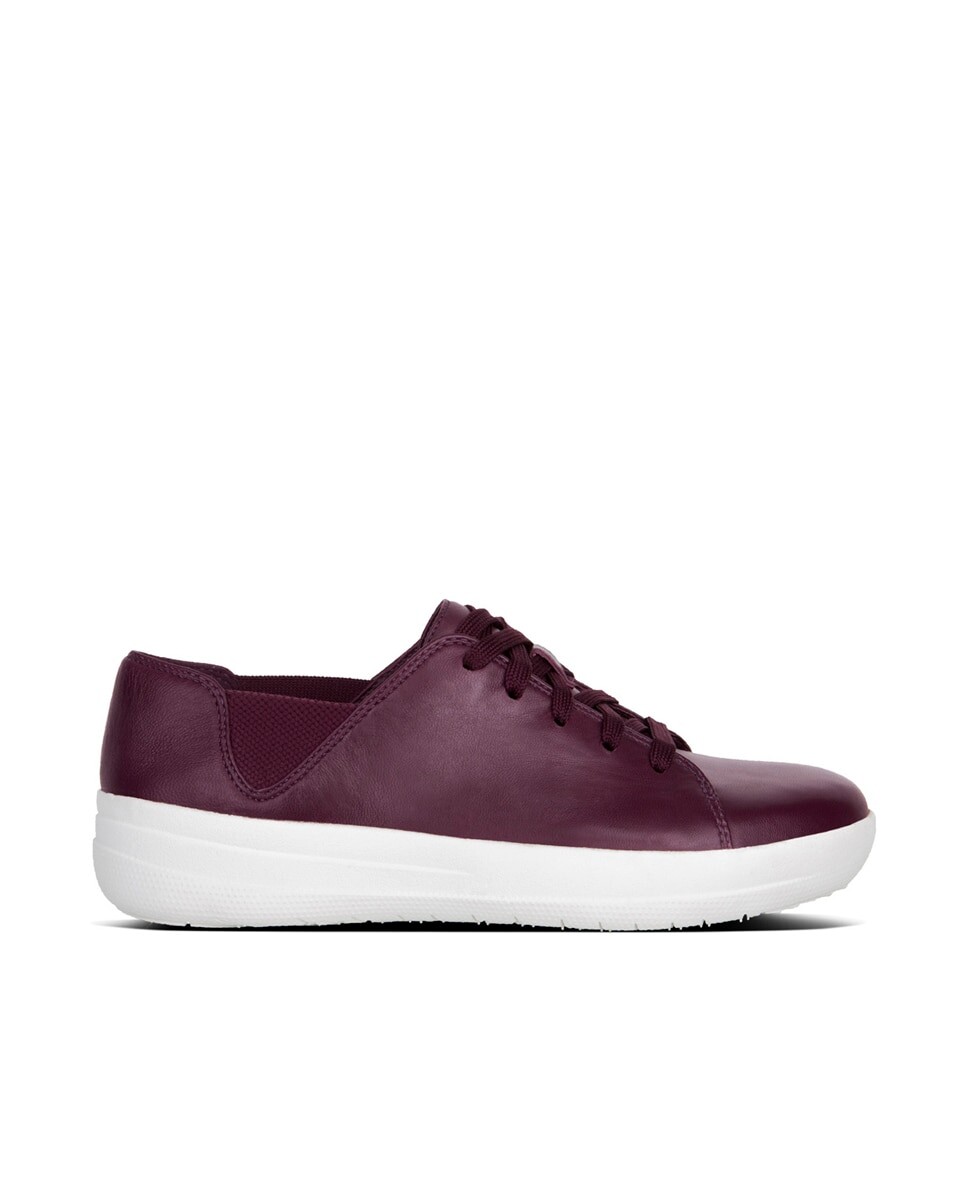 

Женские кожаные кроссовки с фиолетовыми шнурками FitFlop, фиолетовый