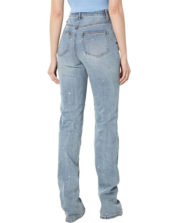 

Джинсы AFRM Murphy Mid-Rise Straight Leg Boyfriend, цвет Vintage Blue Wash