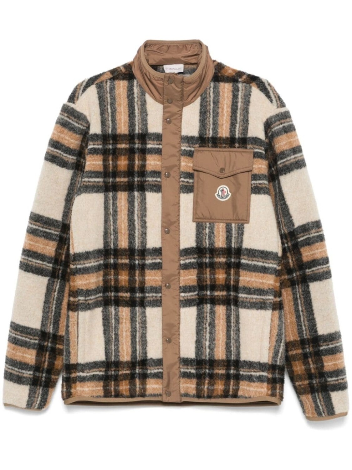 

Moncler куртка в клетку, коричневый