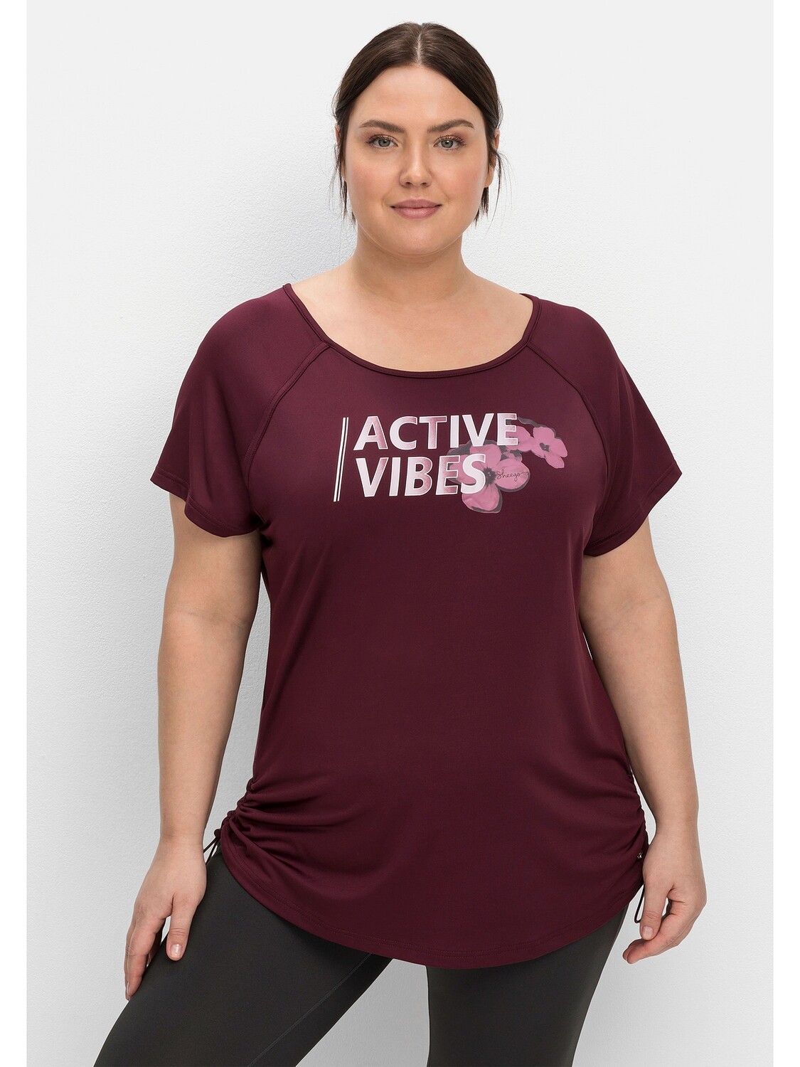 

Футболка sheego Funktions, цвет aubergine