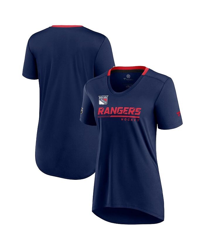 

Женская темно-синяя футболка New York Rangers Authentic Pro Locker Room Fanatics, синий
