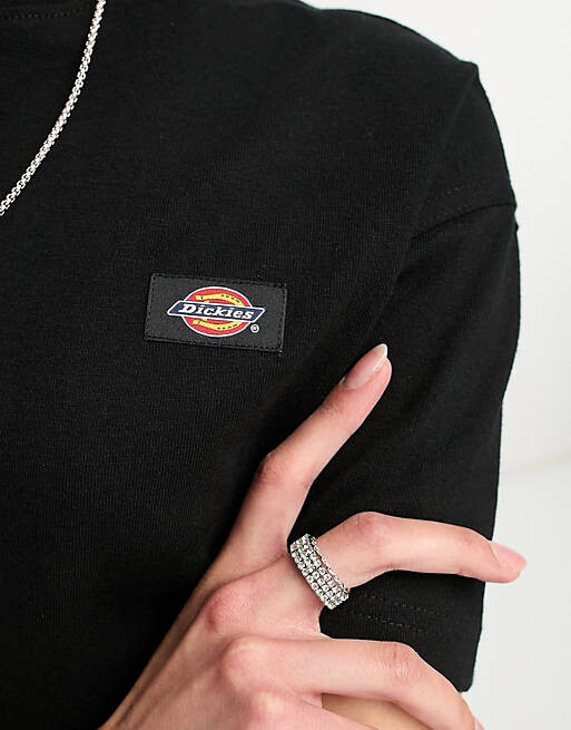 

Черная футболка свободного кроя Dickies Oakport, Черный