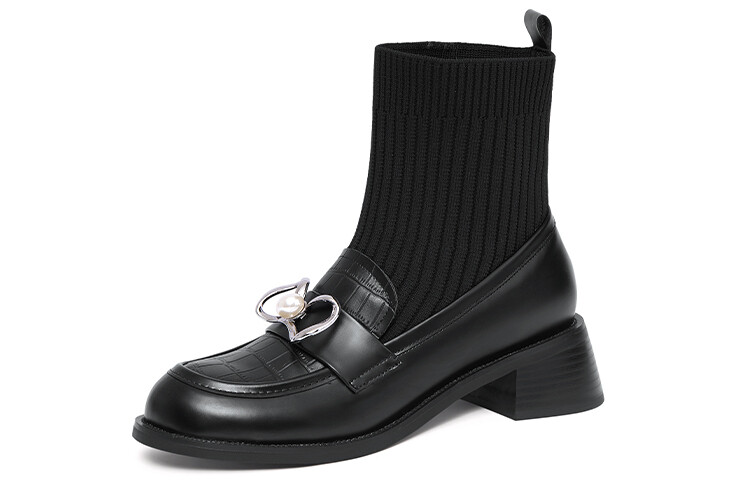 

Ботильоны женские Lily Wei, цвет Black Fleece-lined
