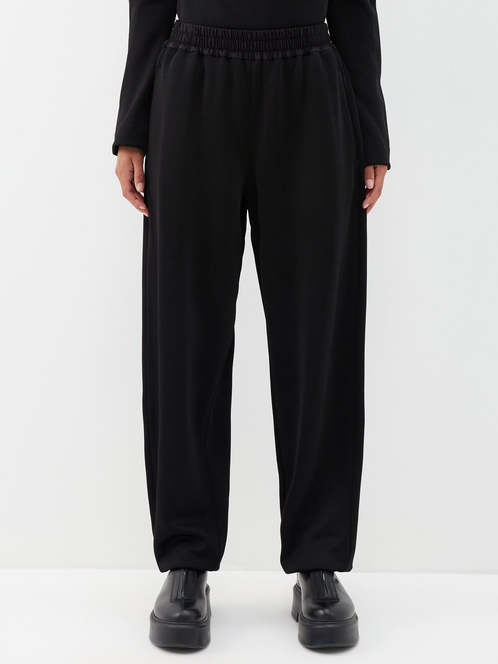 

Спортивные брюки из смесовой шерсти Jil Sander, черный