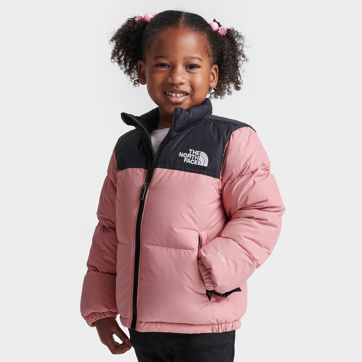 

Детская куртка Nuptse в стиле ретро 1996 года The North Face для малышей, розовый