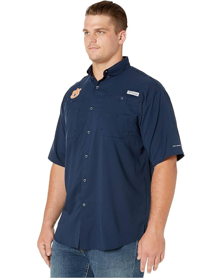 

Рубашка Columbia Big & Tall Auburn Tigers Collegiate Tamiami II Short Sleeve Shirt, цвет Collegiate Navy