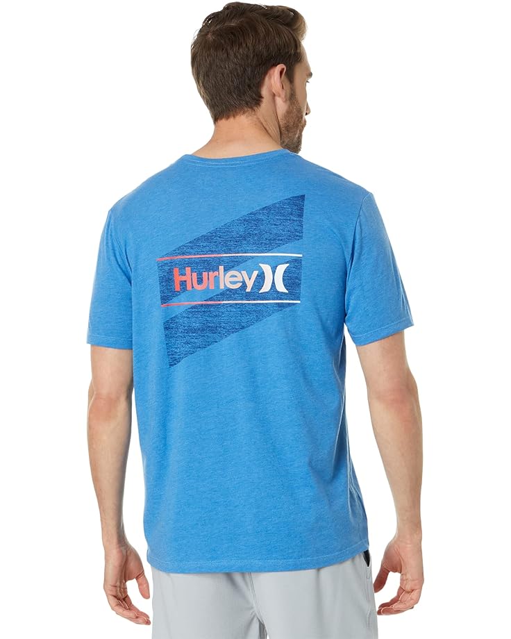 футболка hurley fastlane usa цвет sea view Футболка Hurley One & Only Slashed Short Sleeve Tee, цвет Sea View