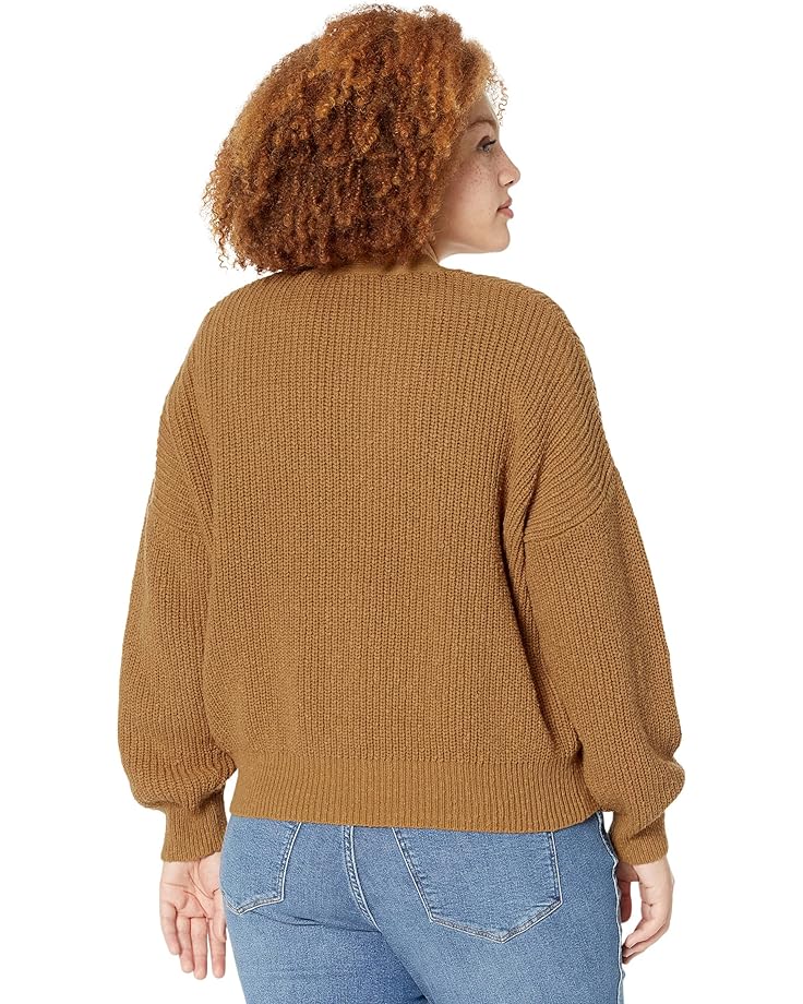 Свитер Madewell Plus Greywood Crop Cardigan Sweater, цвет Toffee