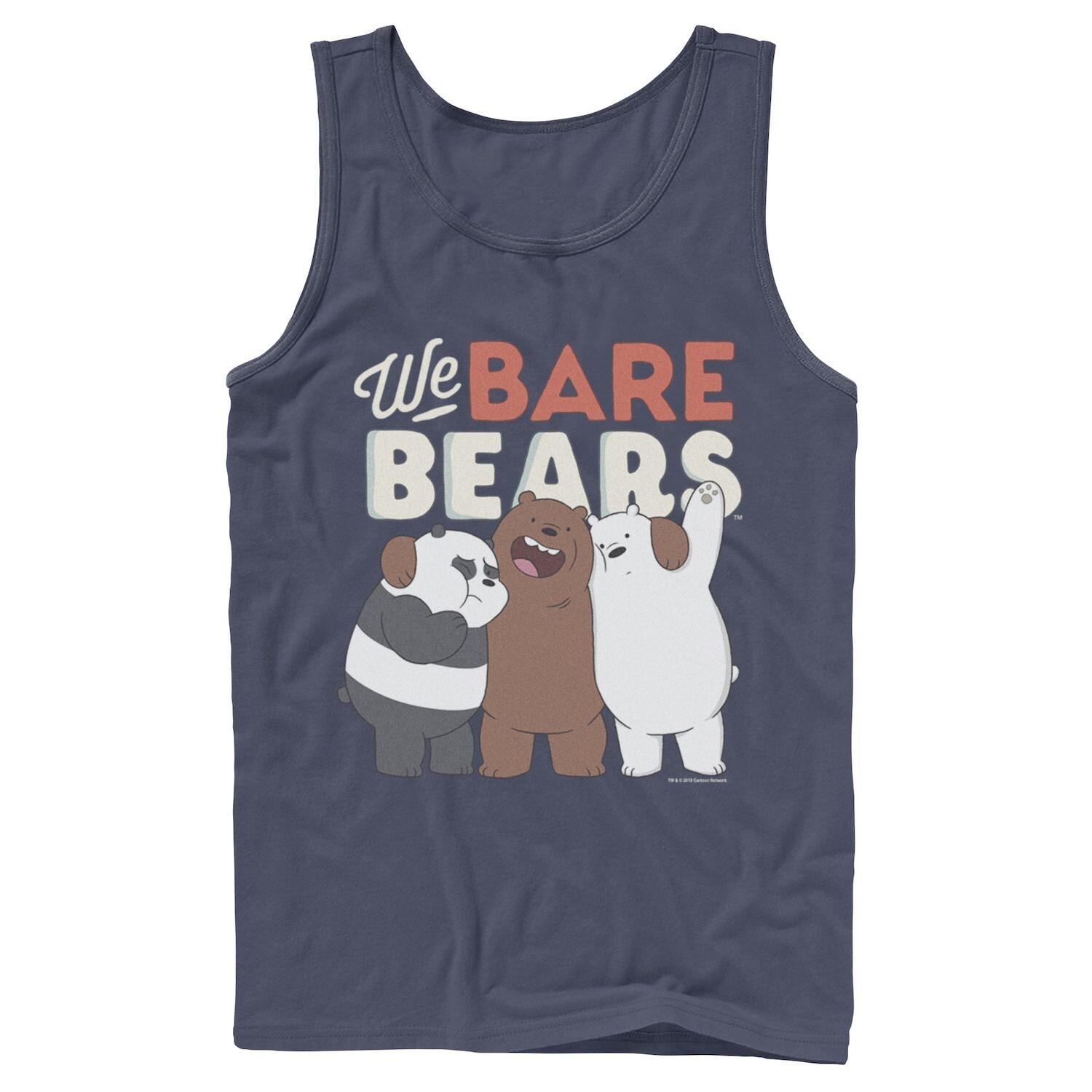 

Мужская майка CN We Bare Bears для группового портрета Licensed Character
