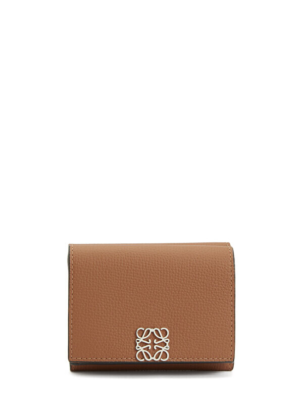 

Женский кожаный кошелек anagram tan с логотипом Loewe