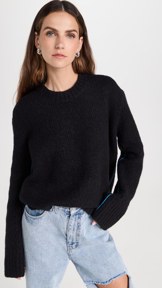 

Свитер Helmut Lang Textured, черный