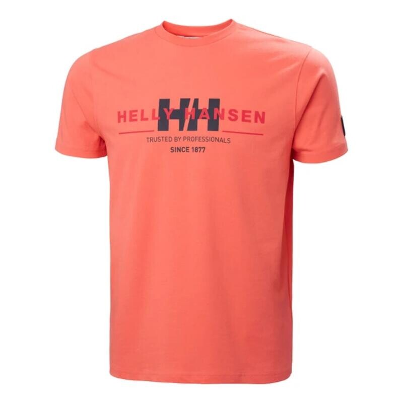 

Мужская футболка с коротким рукавом Helly Hansen RWB GRAPHIC, цвет rosa
