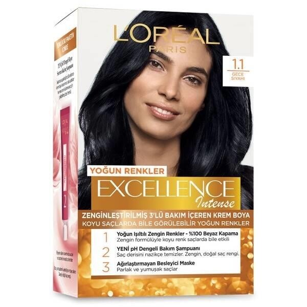

Краска для волос L'Oreal Paris Excellence Intense 1.1 Night Black LOREAL