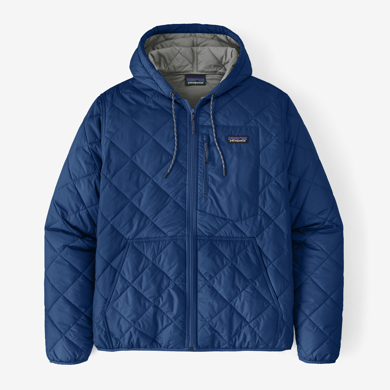 

Мужская стеганая толстовка-бомбер с бриллиантами Patagonia, синий