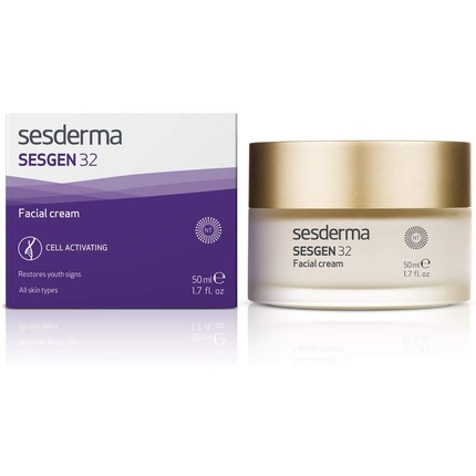 

Sesgen 32 Cell Activating Cream Антивозрастной крем для лица Высокотехнологичные ингредиенты Помогают предотвратить появление морщин Ресинхронизируют естественный процесс восстановления кожи Питательный крем Восстанавливающий крем 50 мл Sesderma