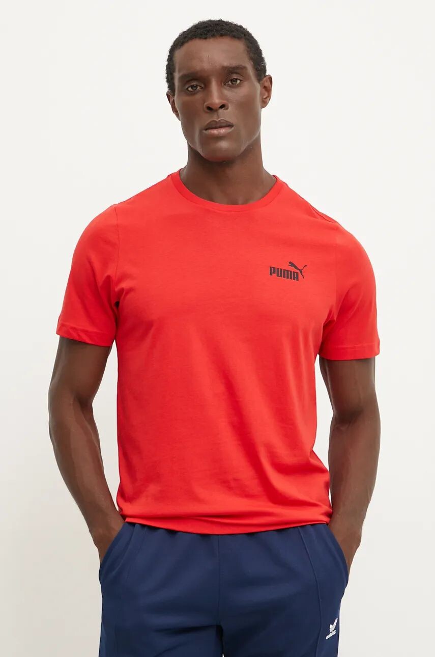 

Хлопковая футболка Puma, красный