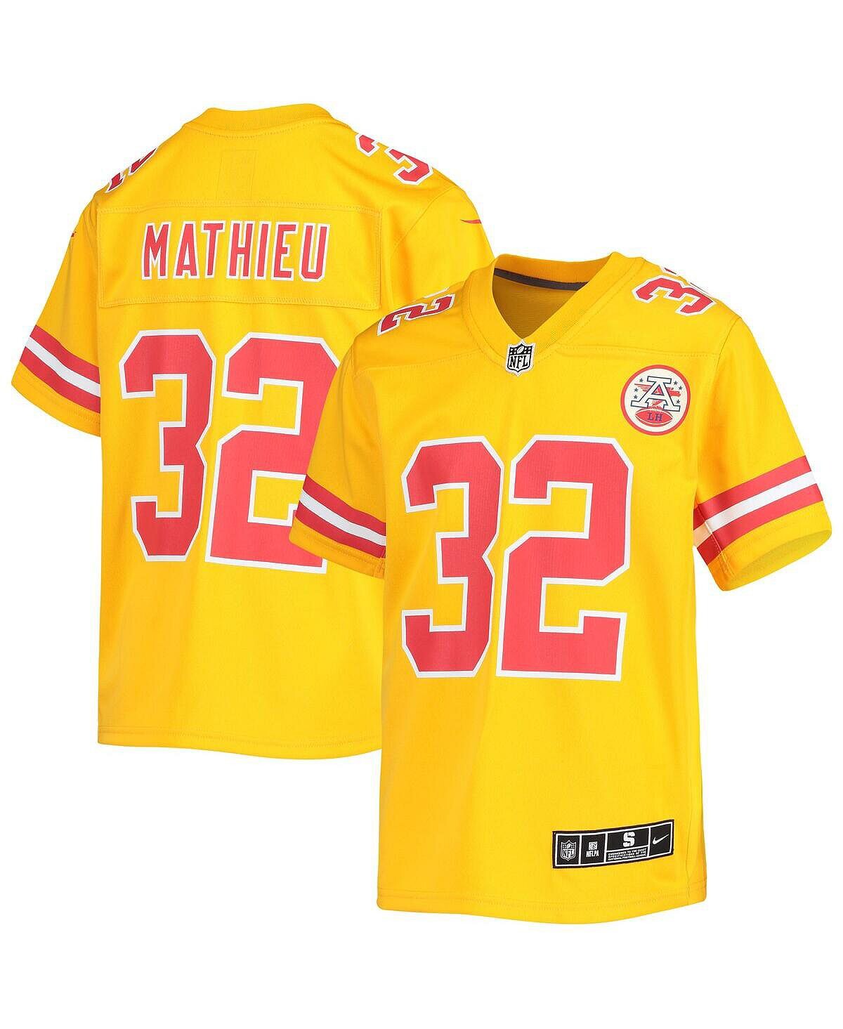 

Джерси Big Boys Tyrann Mathieu Gold Kansas City Chiefs Inverted Team Game Nike