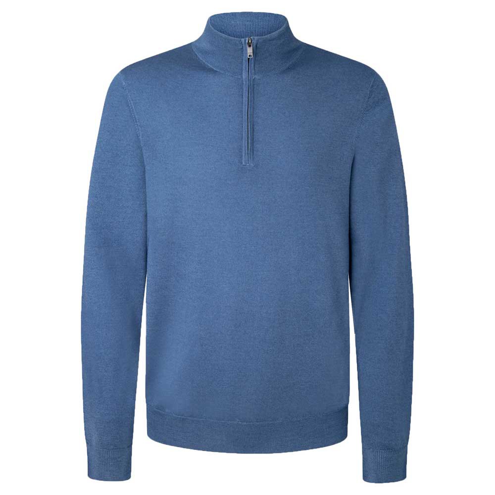 

Свитер Hackett Merino Half Zip, синий