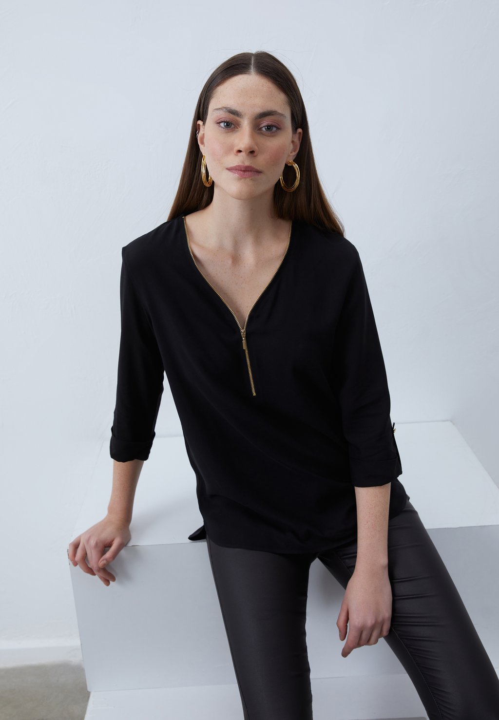 Блузка Anna Field, черная блузка anna rachele 50ycx200147