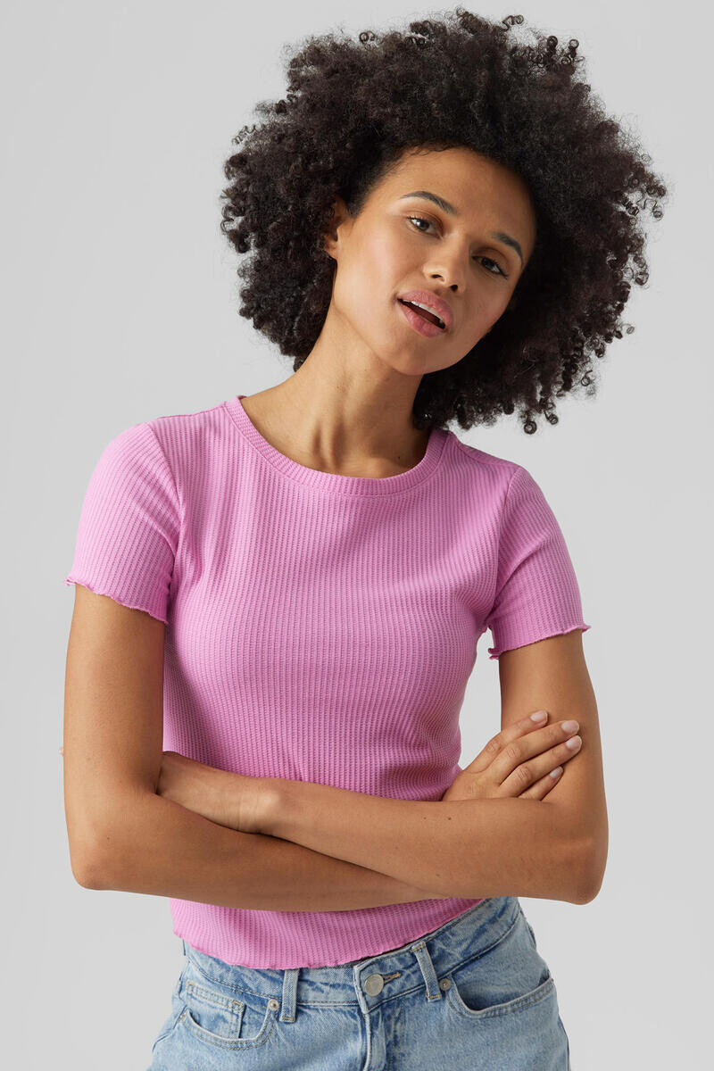 

Ребристый верх Vero Moda, фиолетовый