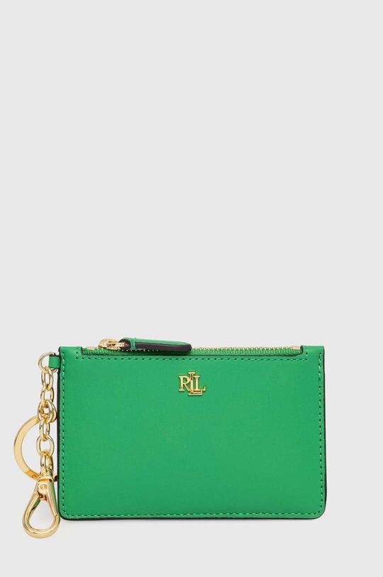 

Кожаный кошелек Lauren Ralph Lauren, зеленый