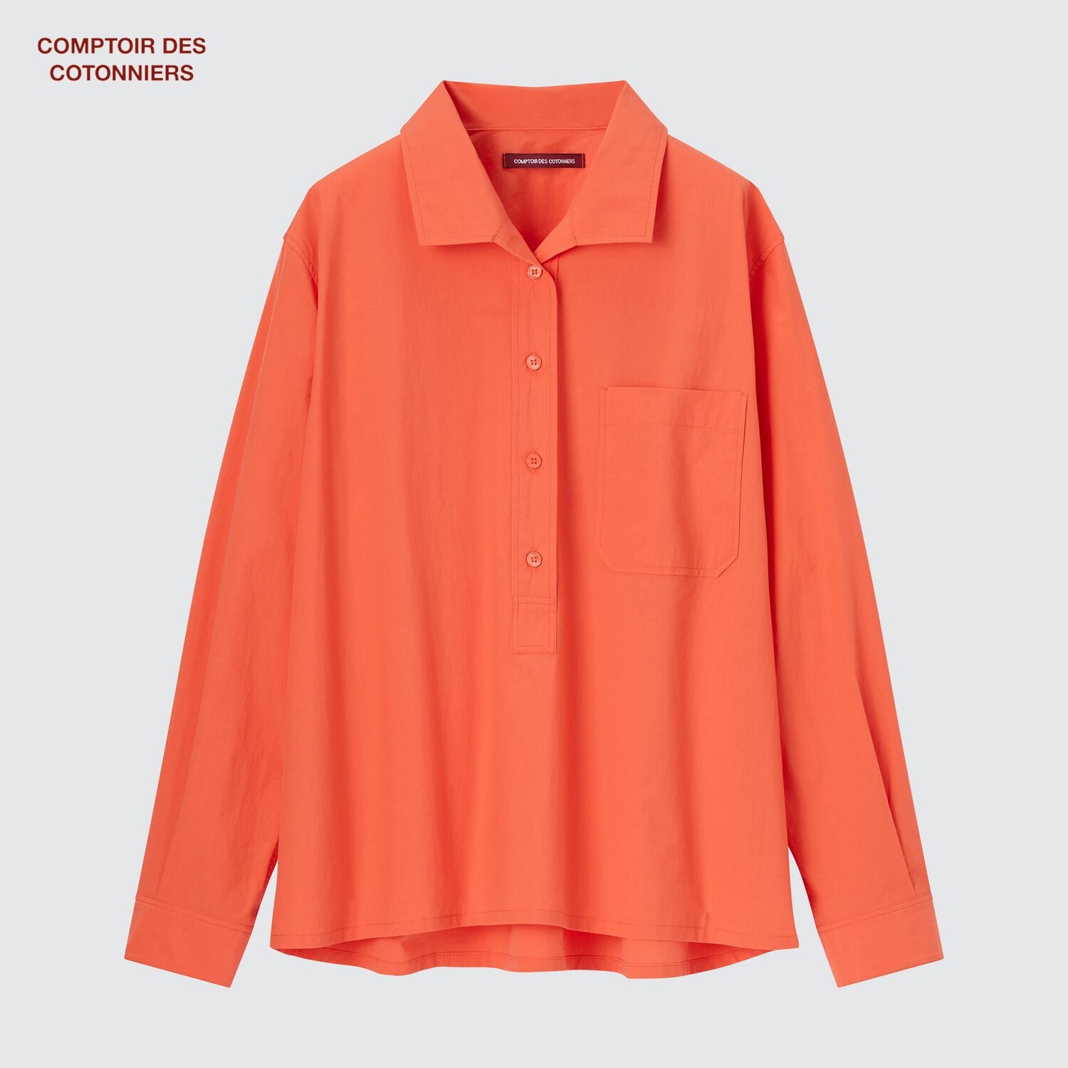 

Хлопковая блузка Comptoir des Cotonniers Uniqlo, оранжевый