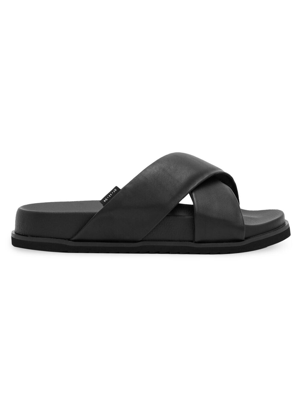 

Шлепанцы из зернистой кожи AllSaints, черный