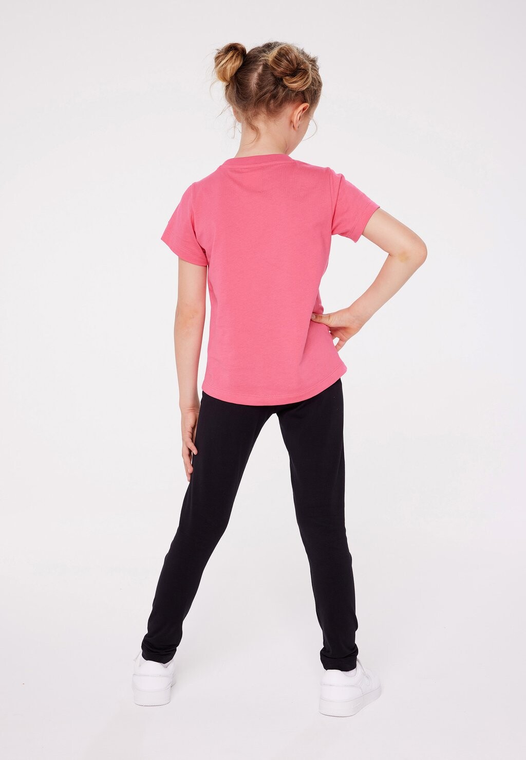 

базовая футболка Girls Icons Crew Neck 2 Pack Champion, цвет pink/new black