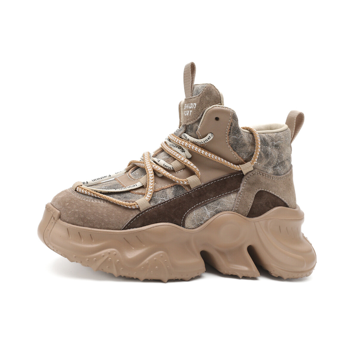 

Кроссовки D:FUSE SCANDINAVIA Chunky Sneakers Women's High-top, цвет Apricot