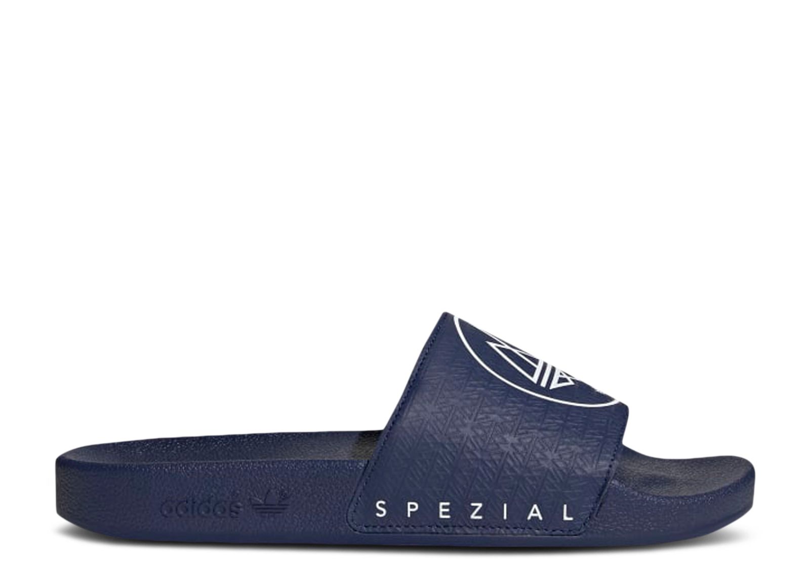 Кроссовки adidas Adilette Spzl Slides 'Dark Blue', синий цена и фото