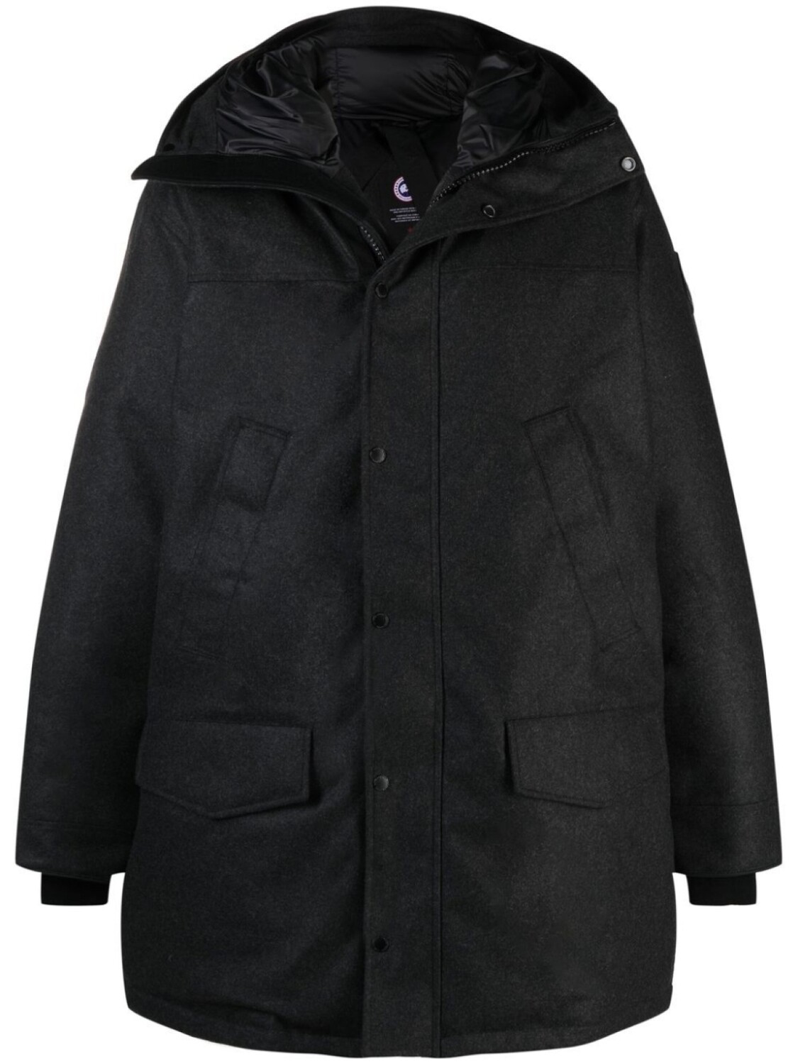 

Canada Goose парка Langford с капюшоном, черный