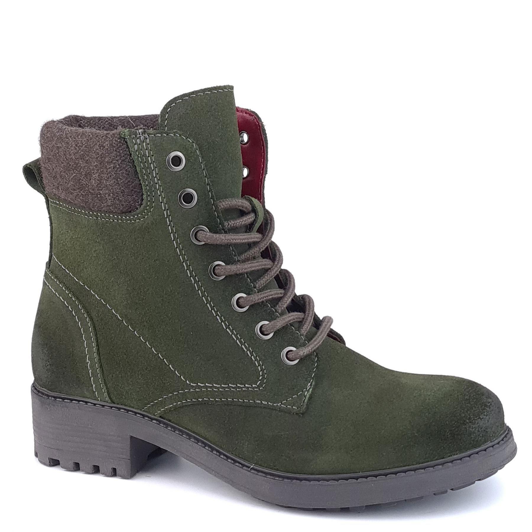 цена Замшевые кожаные ботинки Warwick на шнуровке Frank James, зеленый