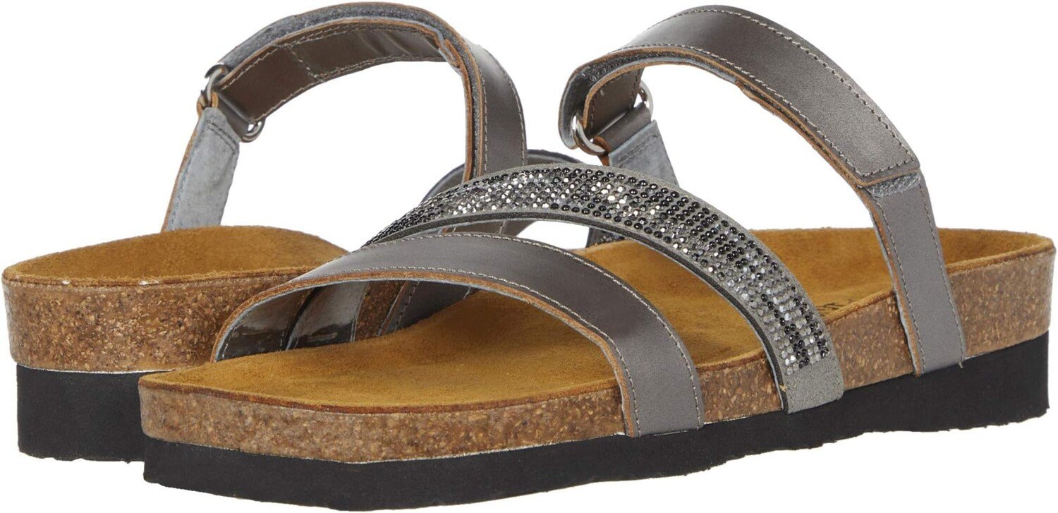 

Сандалии на плоской подошве Columbus Naot, цвет Mirror Leather/Gray Black Multi Rivets