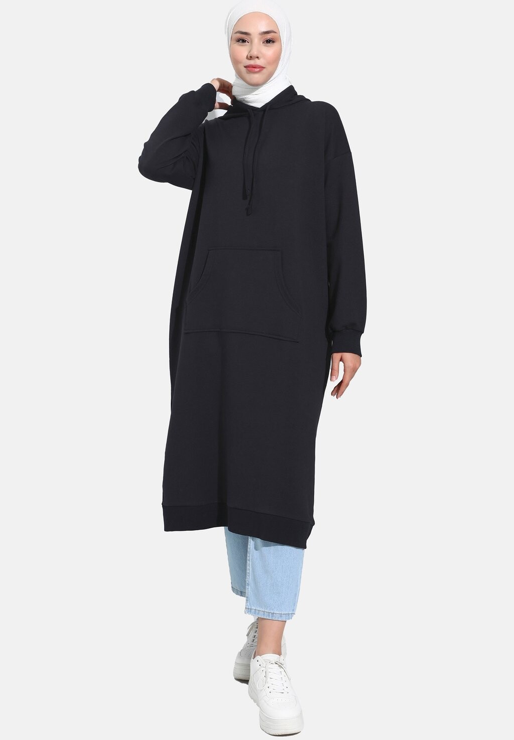 

Толстовка Kangaroo Pocket Modanisa, цвет navy blue