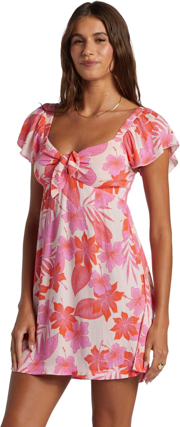 

Мини-платье с видом на океан Roxy, цвет Pale Dogwood Lhibiscus