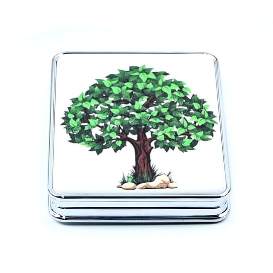 Складное карманное зеркало Деревья Природа Эко, Midex, белый цена и фото
