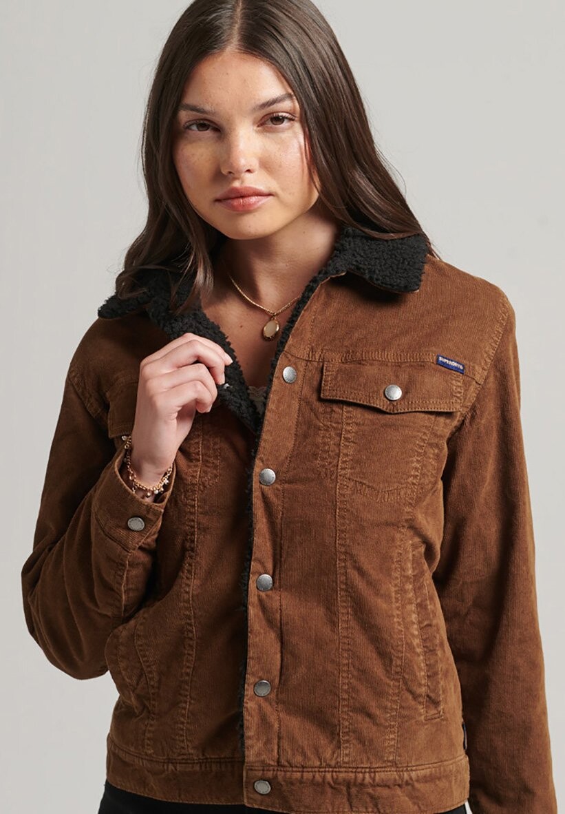 

Куртка зимняя Superdry Sherpa, коричневый