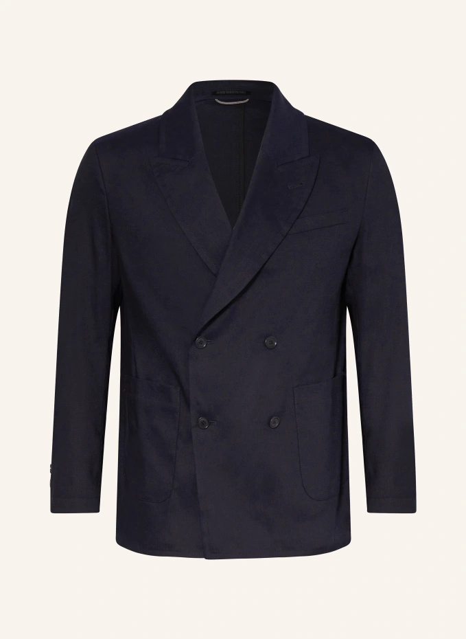 Montelino куртка классического кроя из льна Drykorn, синий