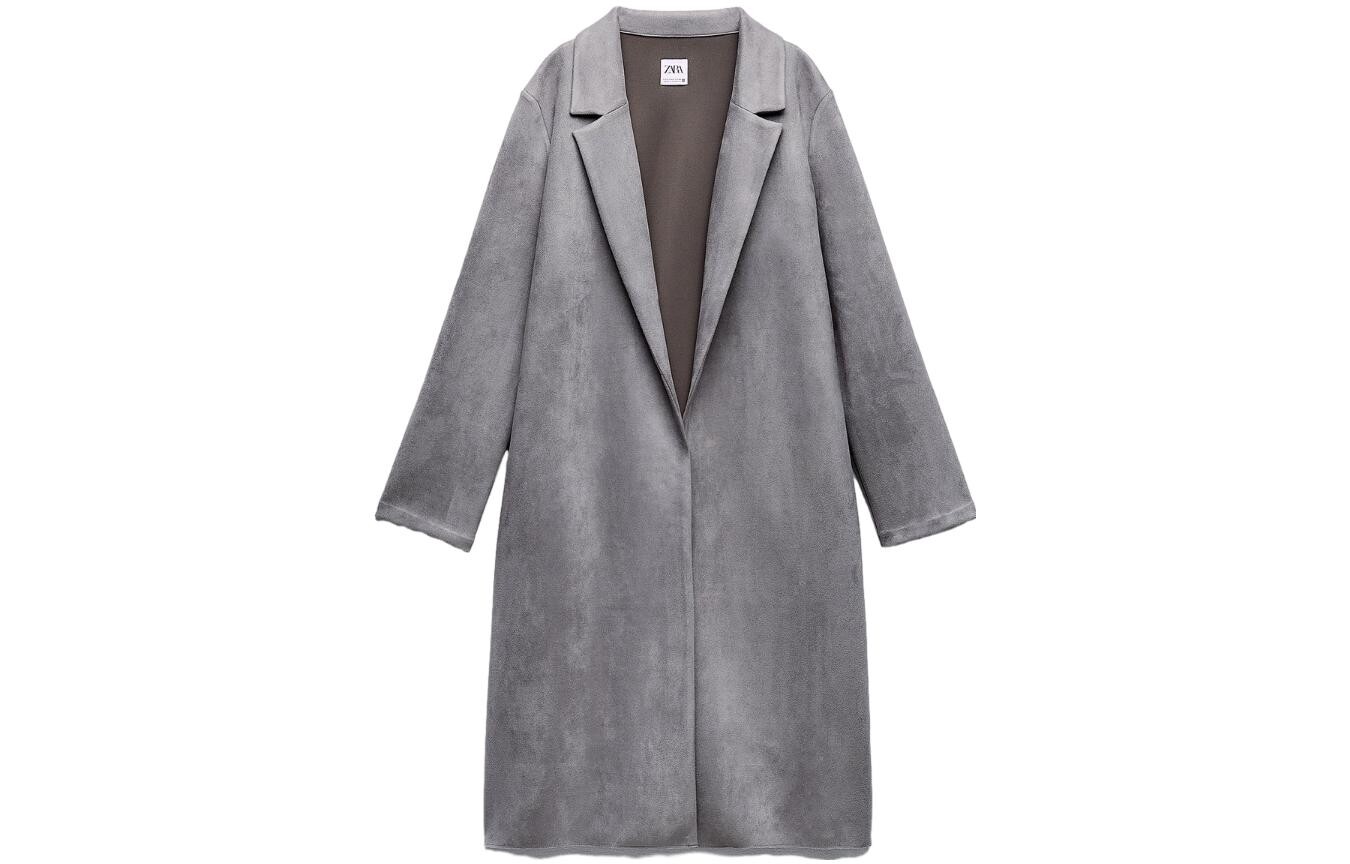 

Пальто женское светло-серое Zara