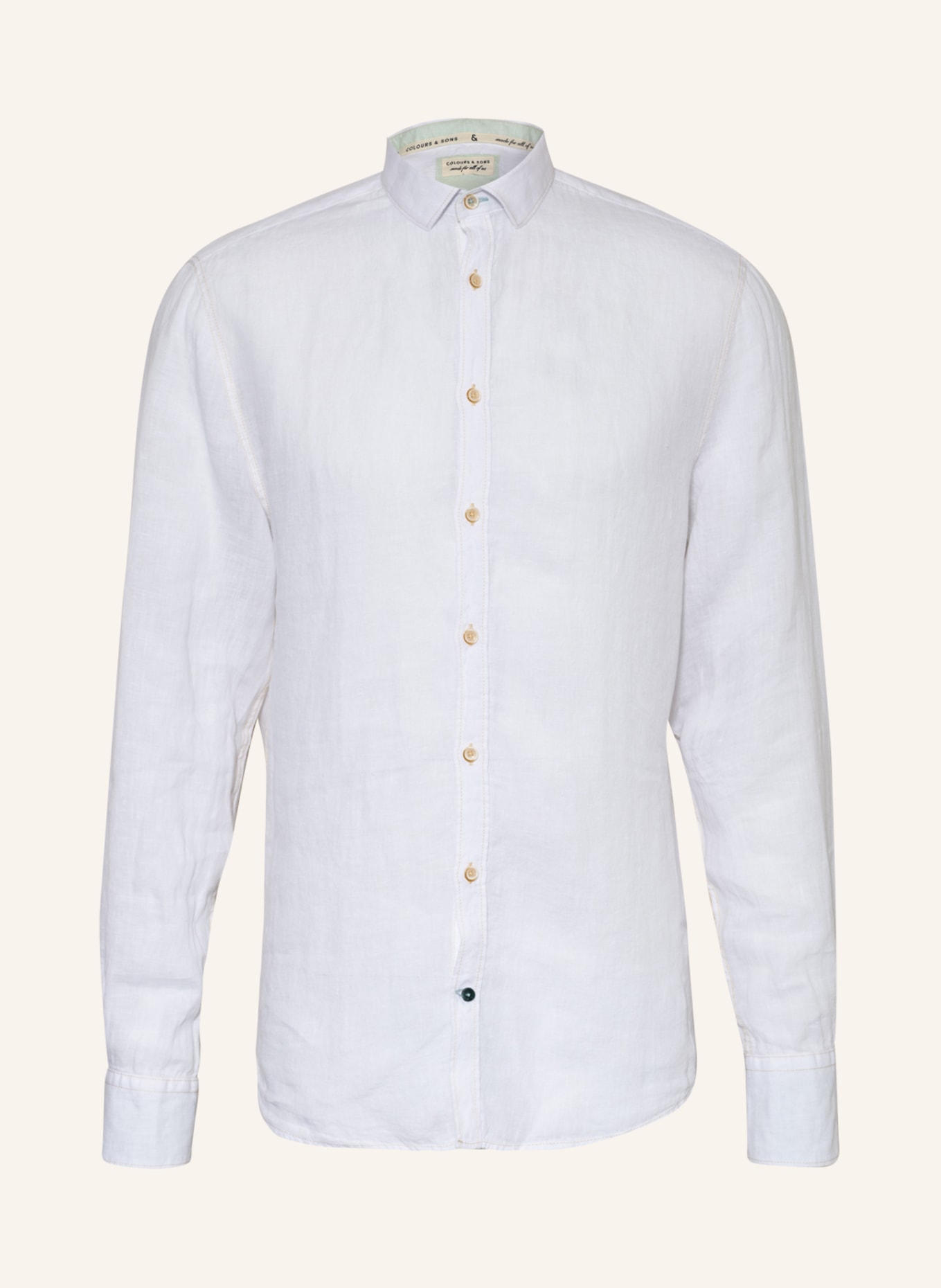 Рубашка COLOURS & SONS Regular Fit, белый фотографии