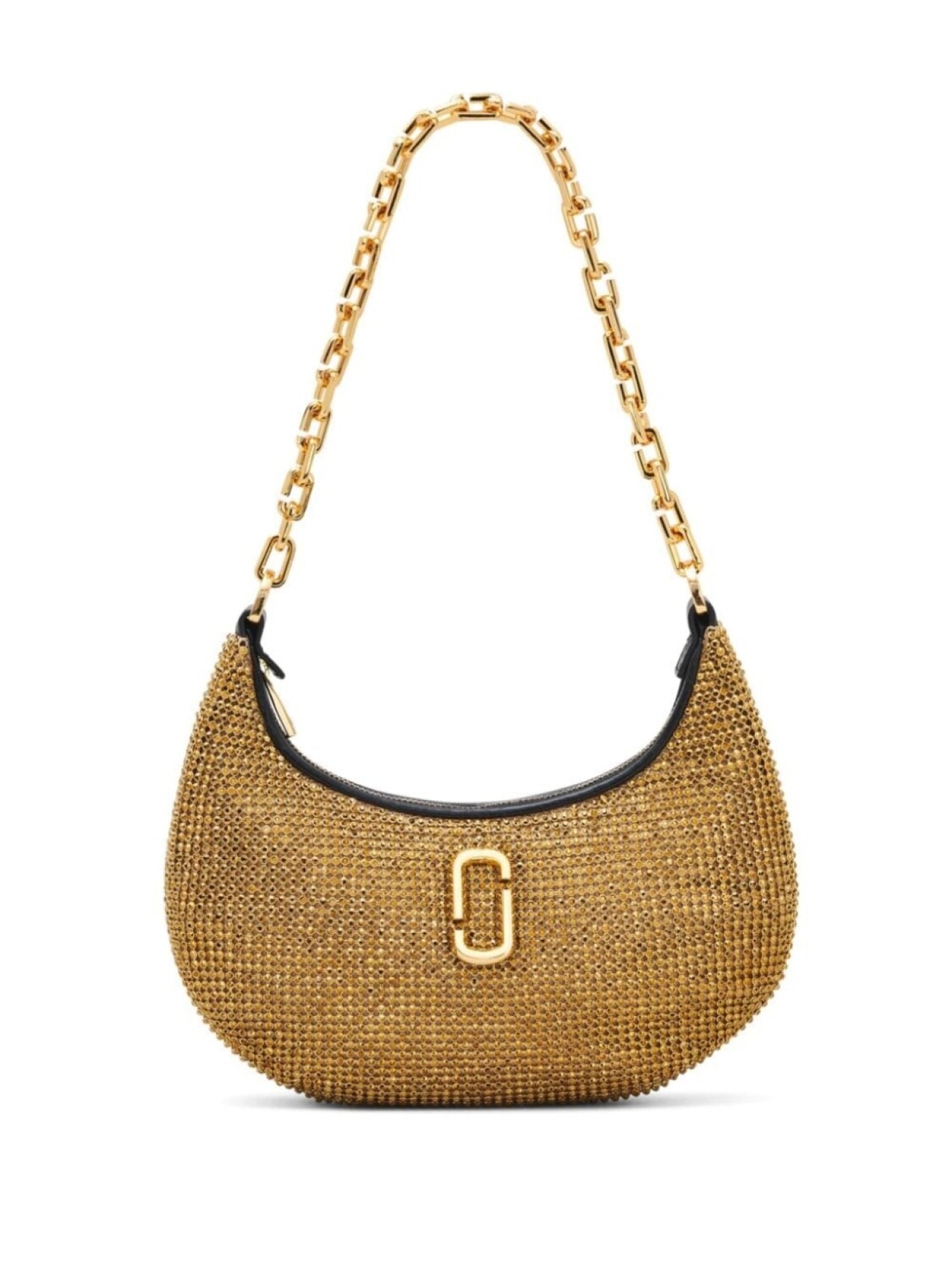 

Marc Jacobs маленькая сумка на плечо Curve со стразами, золотистый