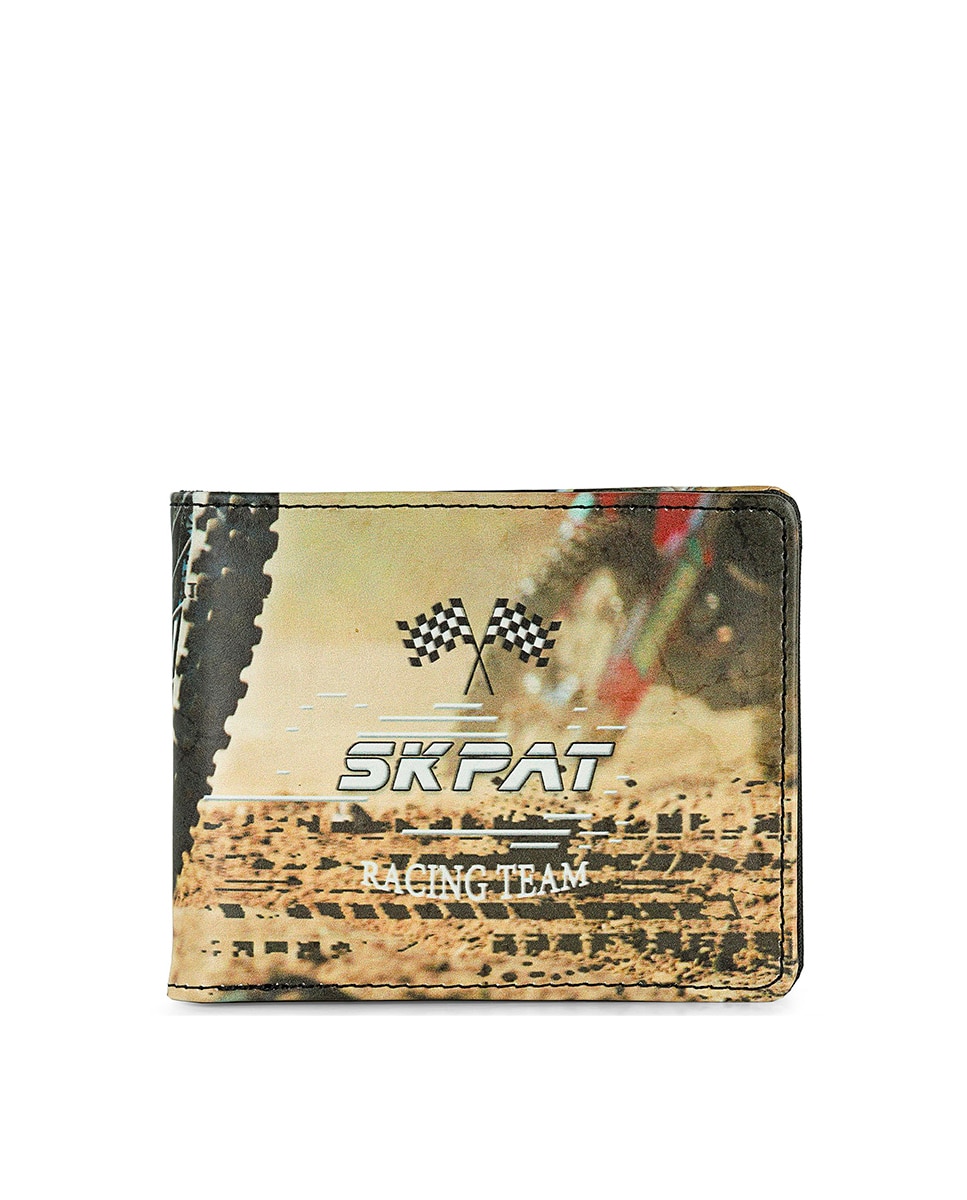 Черный мужской кошелек Racing Team с RFID-защитой SKPAT, черный crash team racing nitro fueled [switch]
