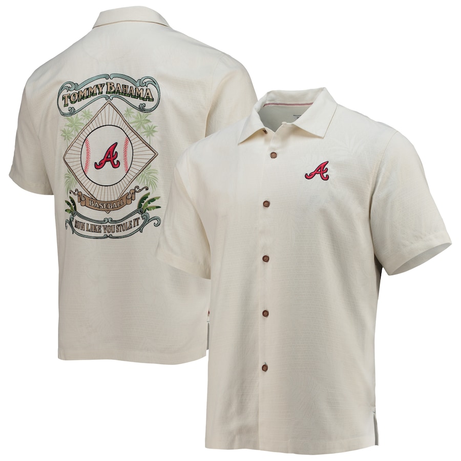 

Рубашка Tommy Bahama Atlanta Braves, кремовый