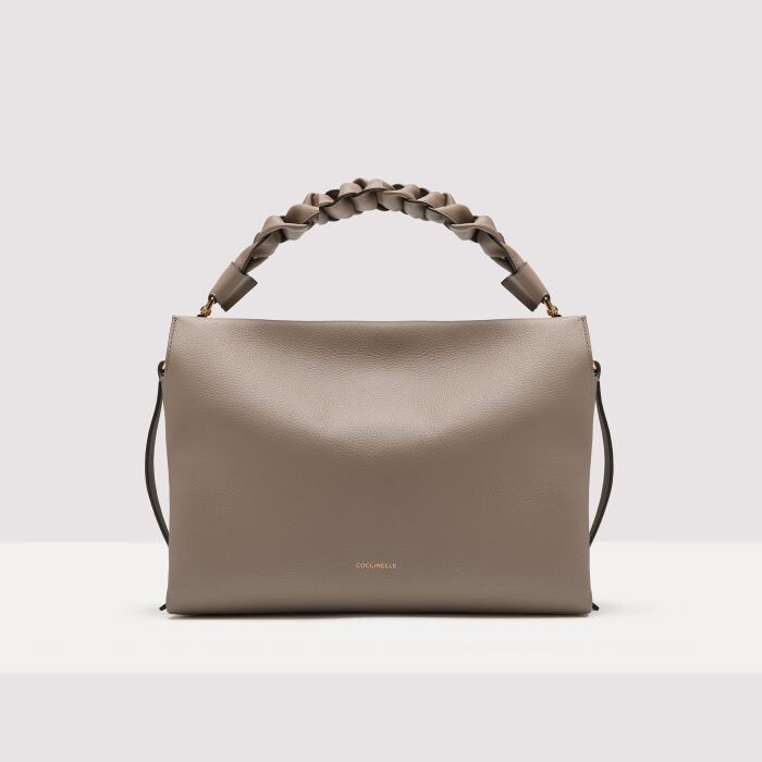 

Двусторонняя кожаная сумка через плечо Coccinelle BOHEME MEDIUM, коричневый